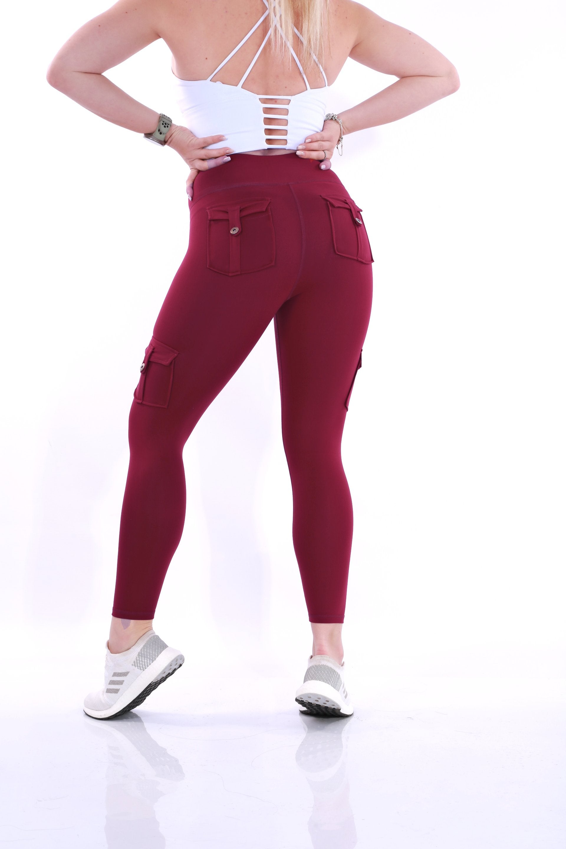 GNT Cargo Leggings -  Burgundy
