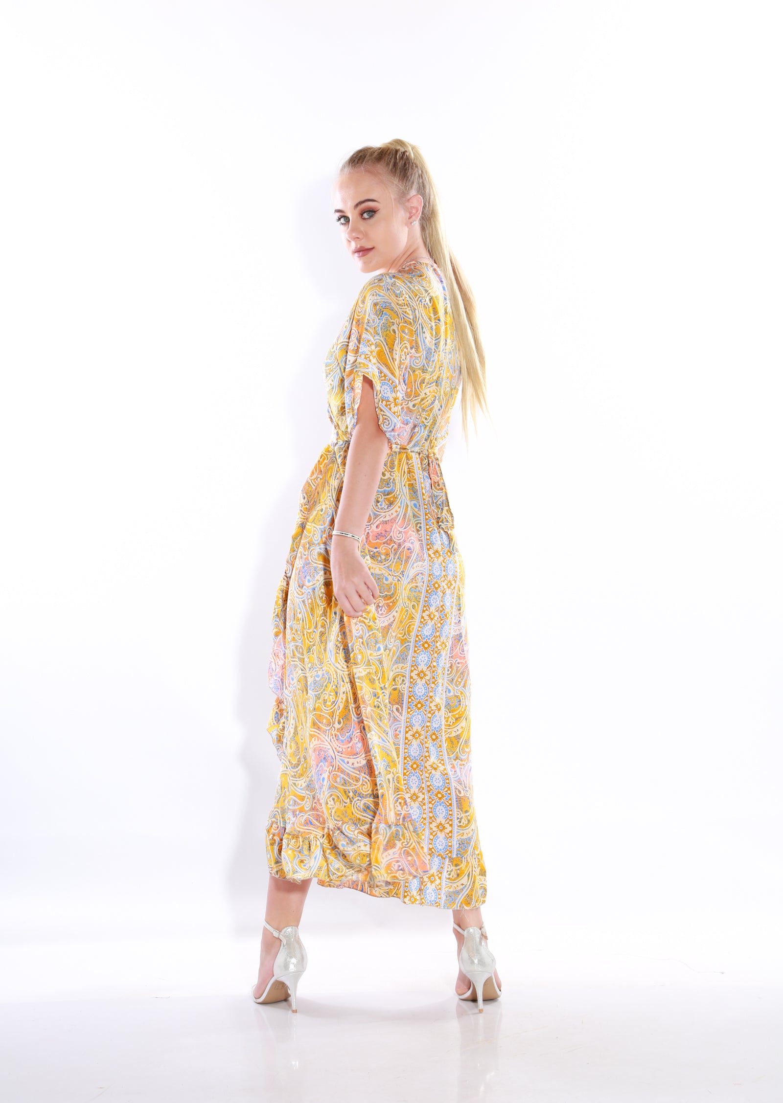 Image of Happy wrap maxi dress- tuscany