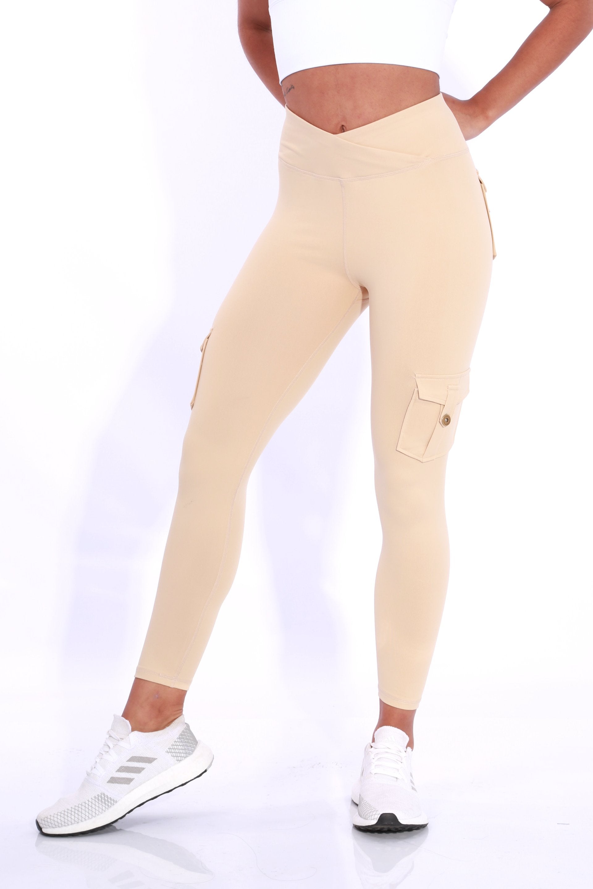GNT Cargo Leggings - Cream