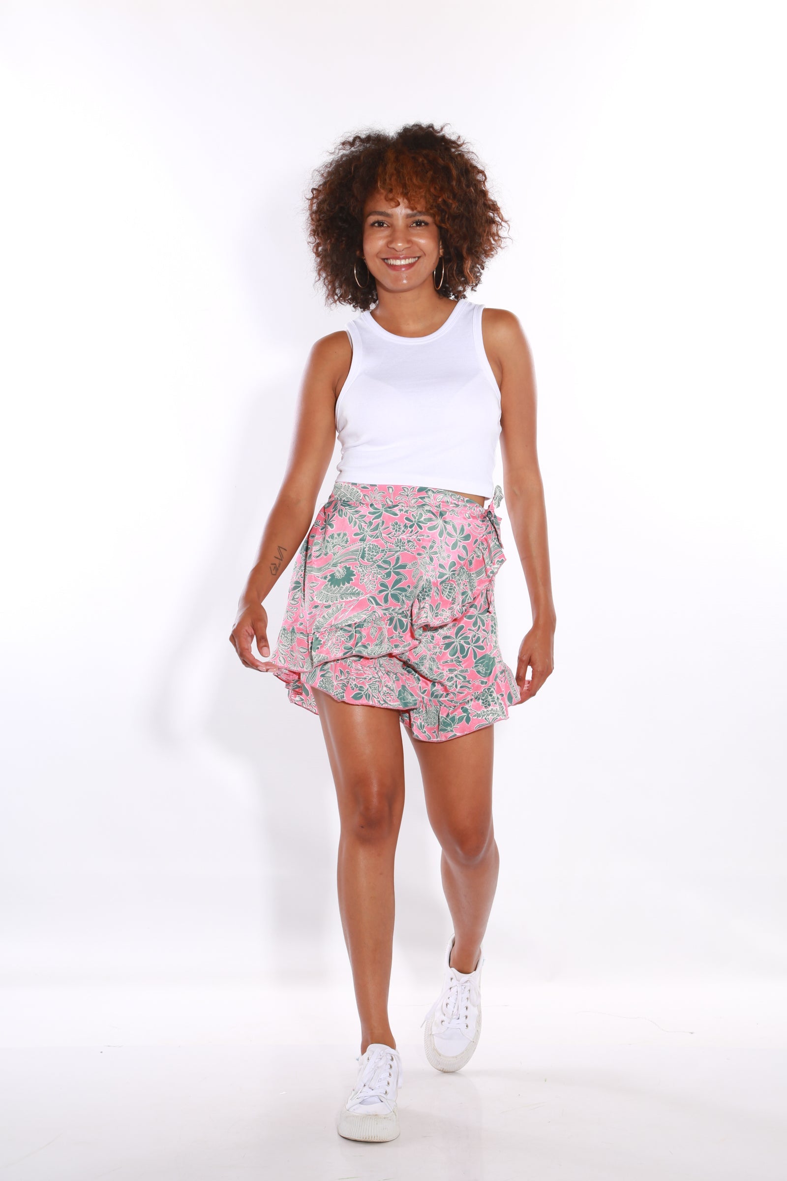 Happy Pants wrap style skorts - coral