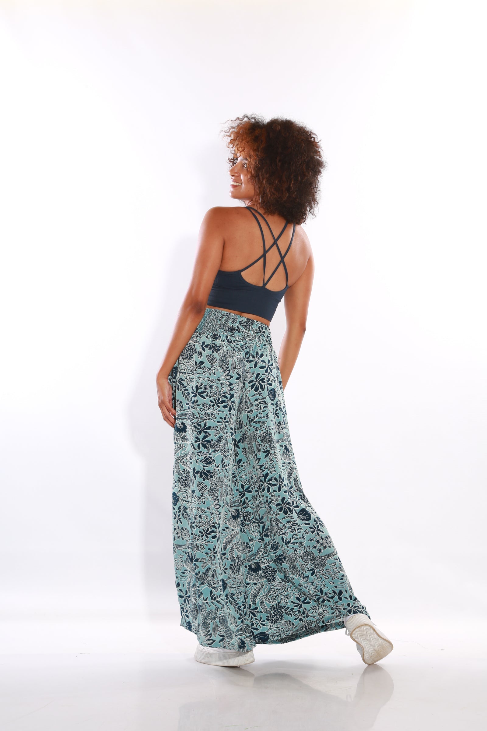 Image of Happy Pants wide leg palazzo pants -  capri