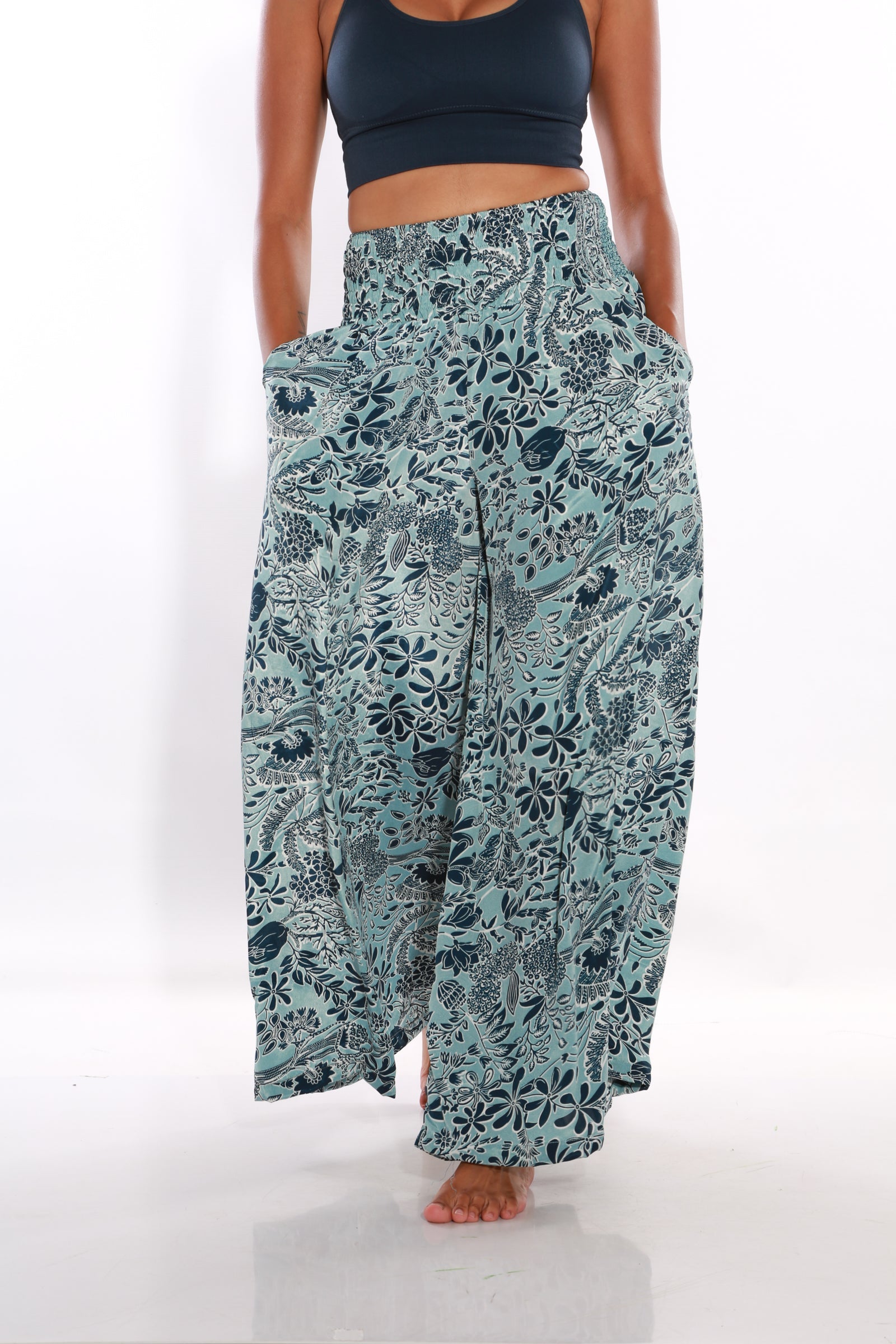 Image of Happy Pants wide leg palazzo pants -  capri