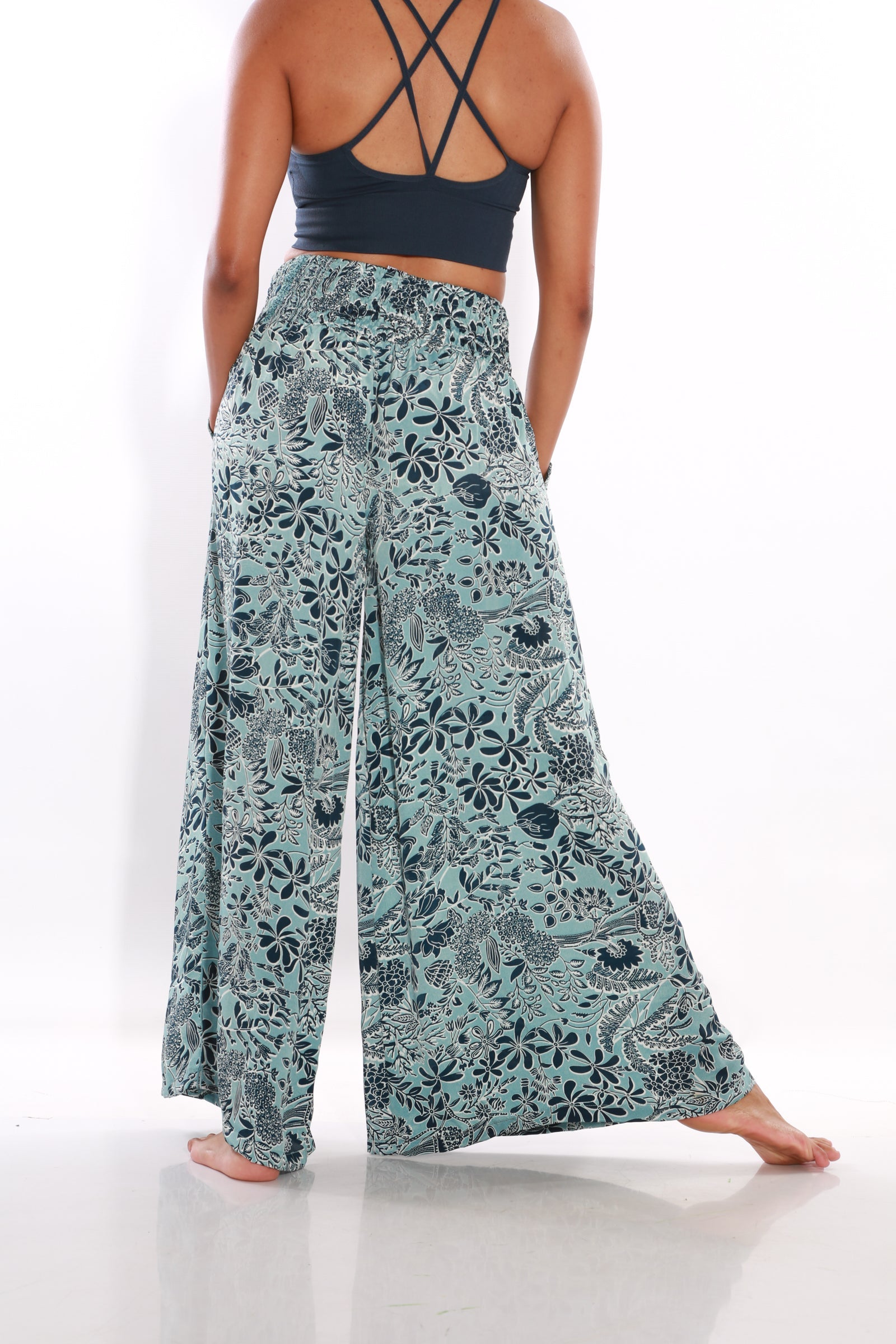 Happy Pants wide leg palazzo pants -  capri