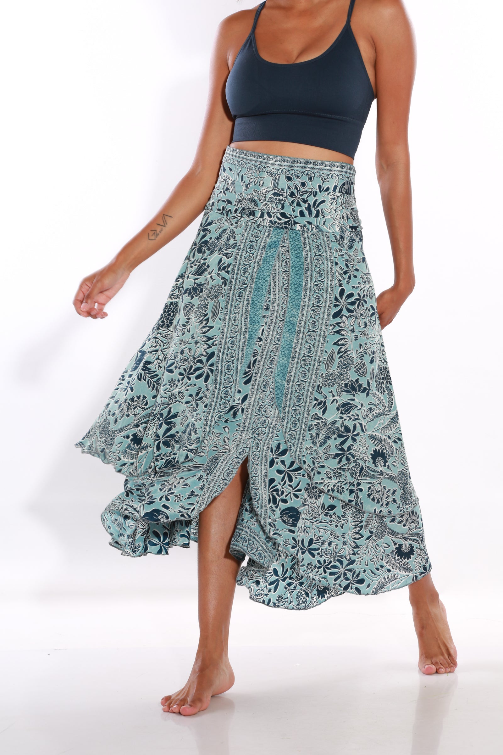 Image of Happy Boho midi skirt - Capri