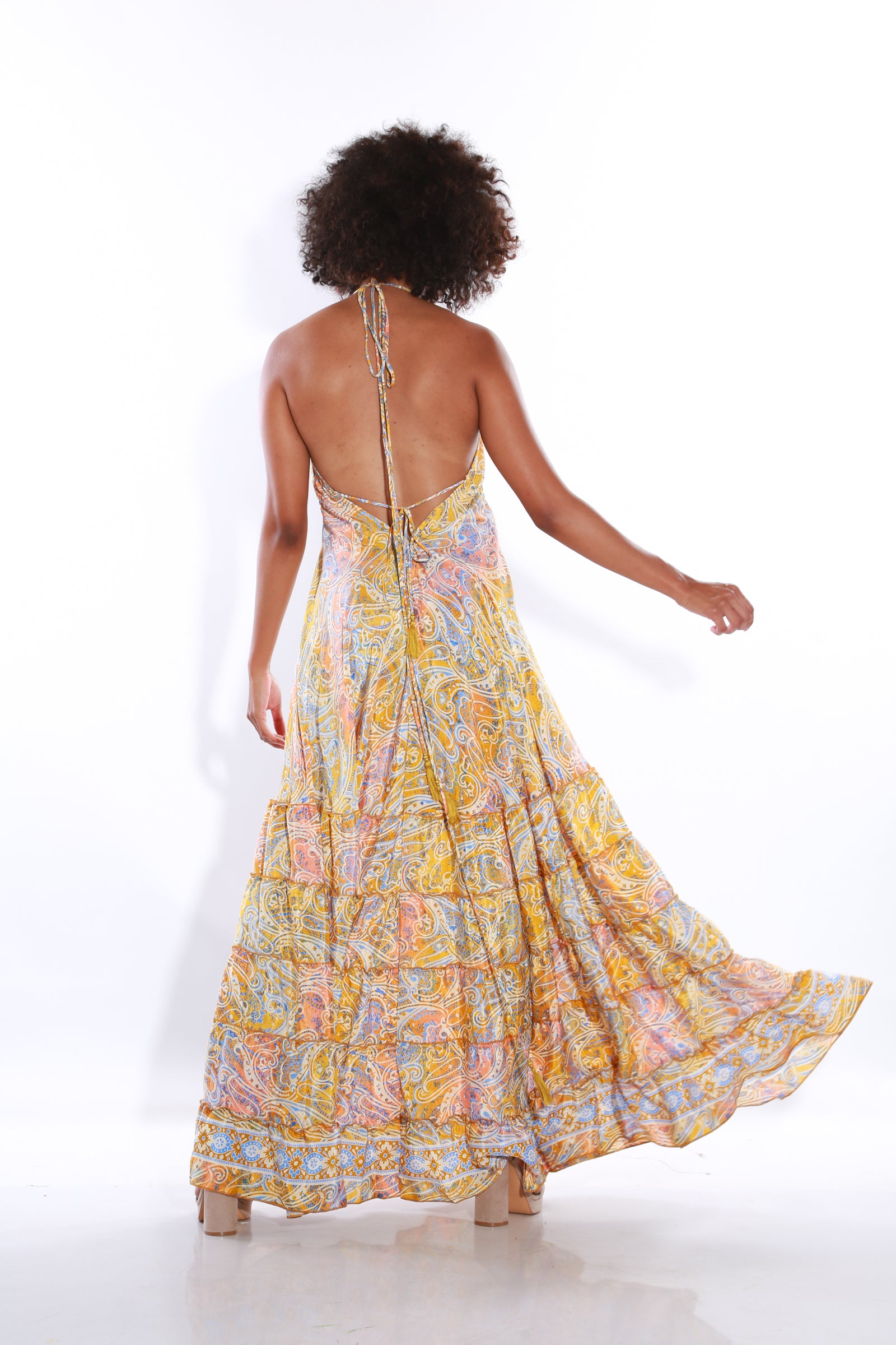 Image of Happy Spaghetti maxi dress- tuscany