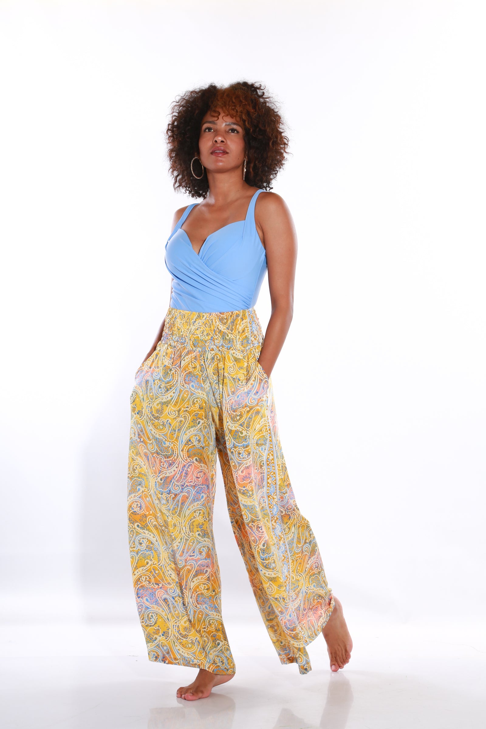Happy Pants wide leg palazzo pants - tuscany
