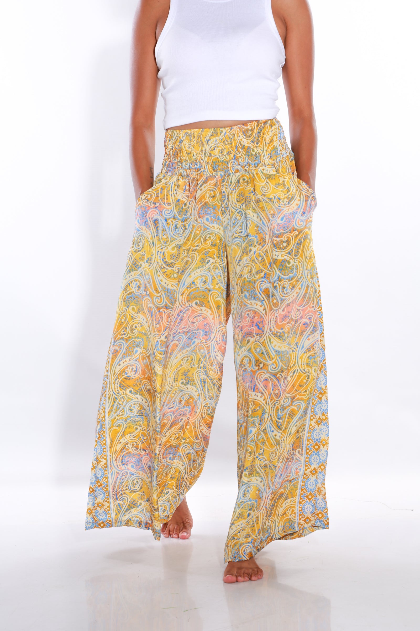 Happy Pants wide leg palazzo pants - tuscany
