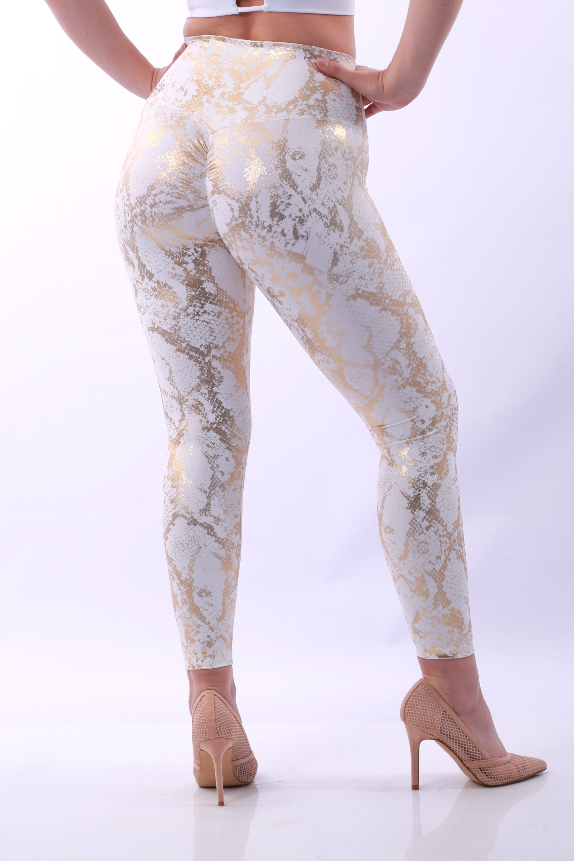 GNT Dazzle Leggings - White Gold