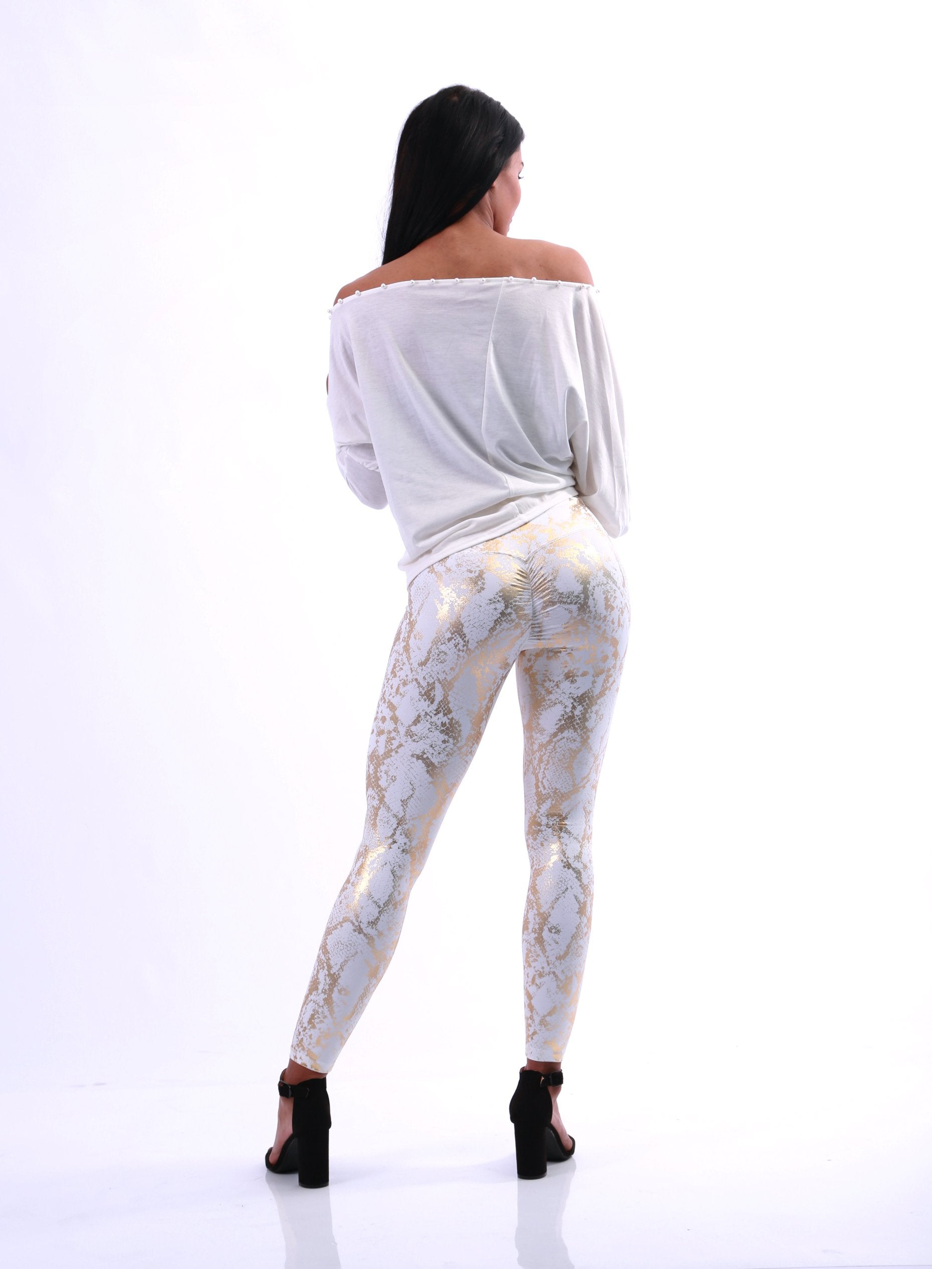 GNT Dazzle Leggings - White Gold