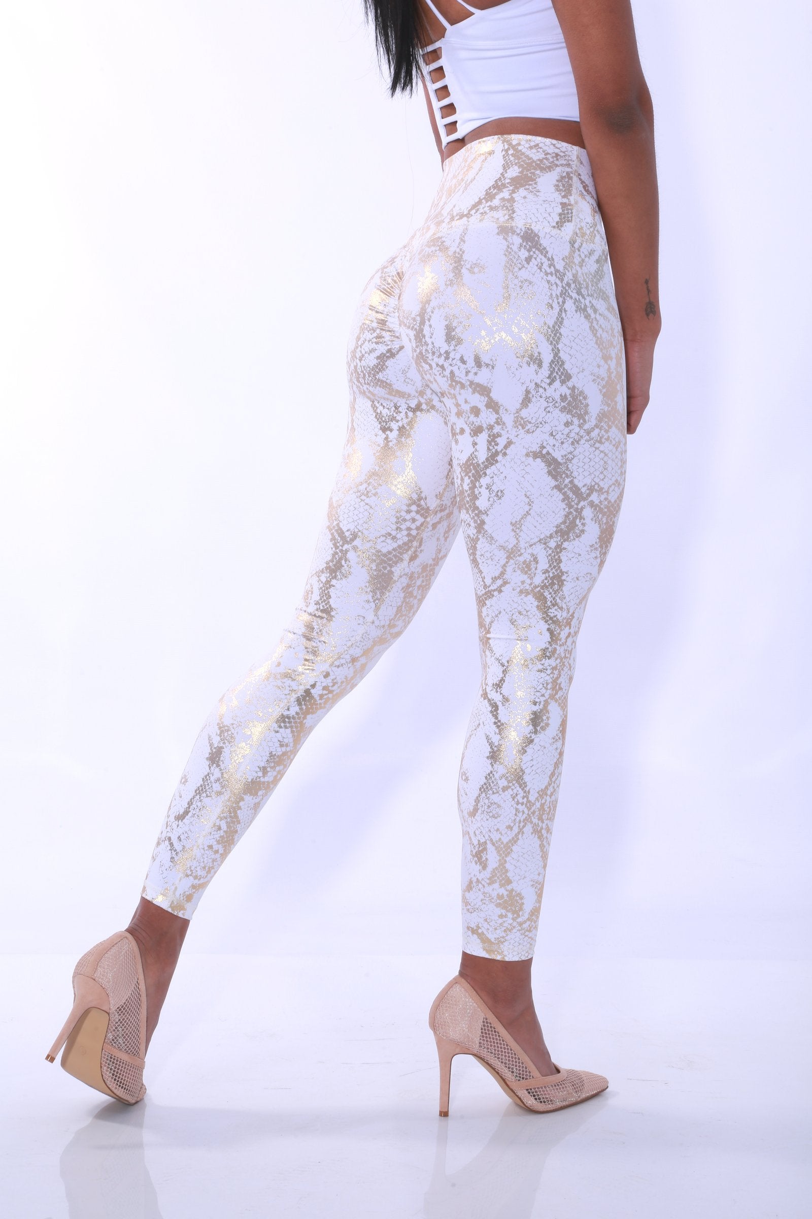 GNT Dazzle Leggings - White Gold
