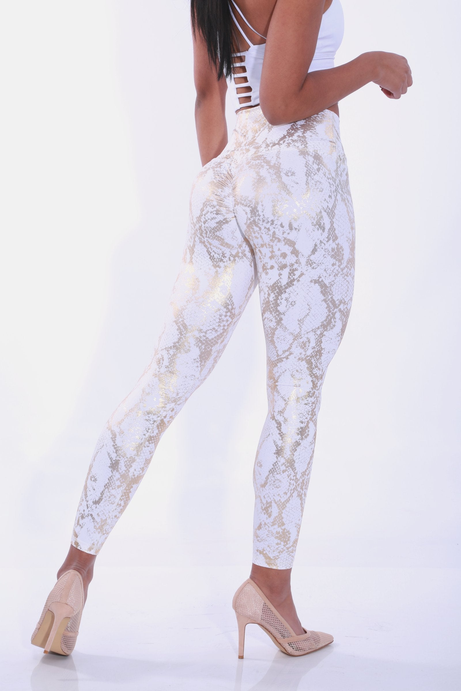GNT Dazzle Leggings - White Gold