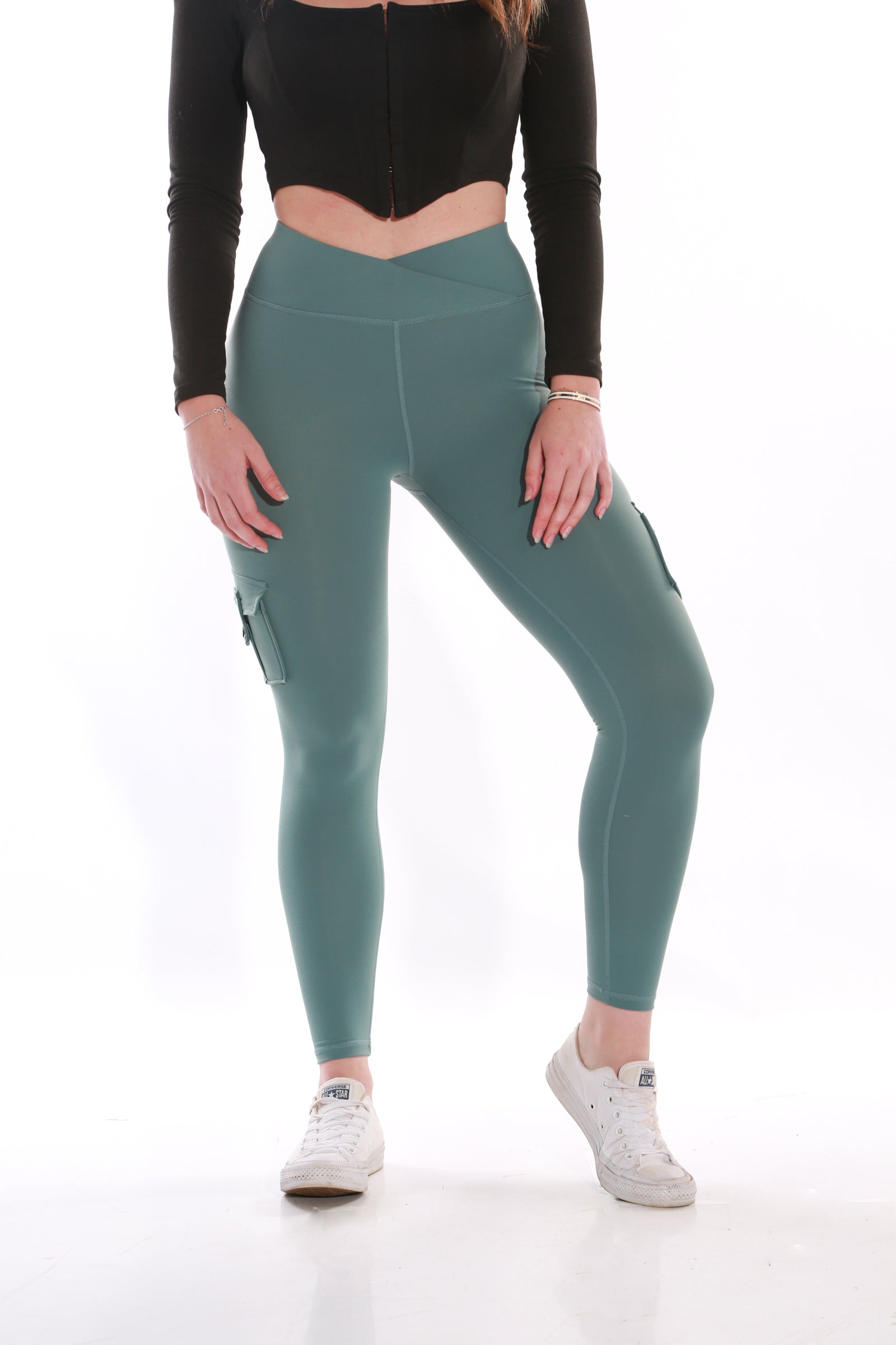 Image of TNG Cargo Leggings - Sage