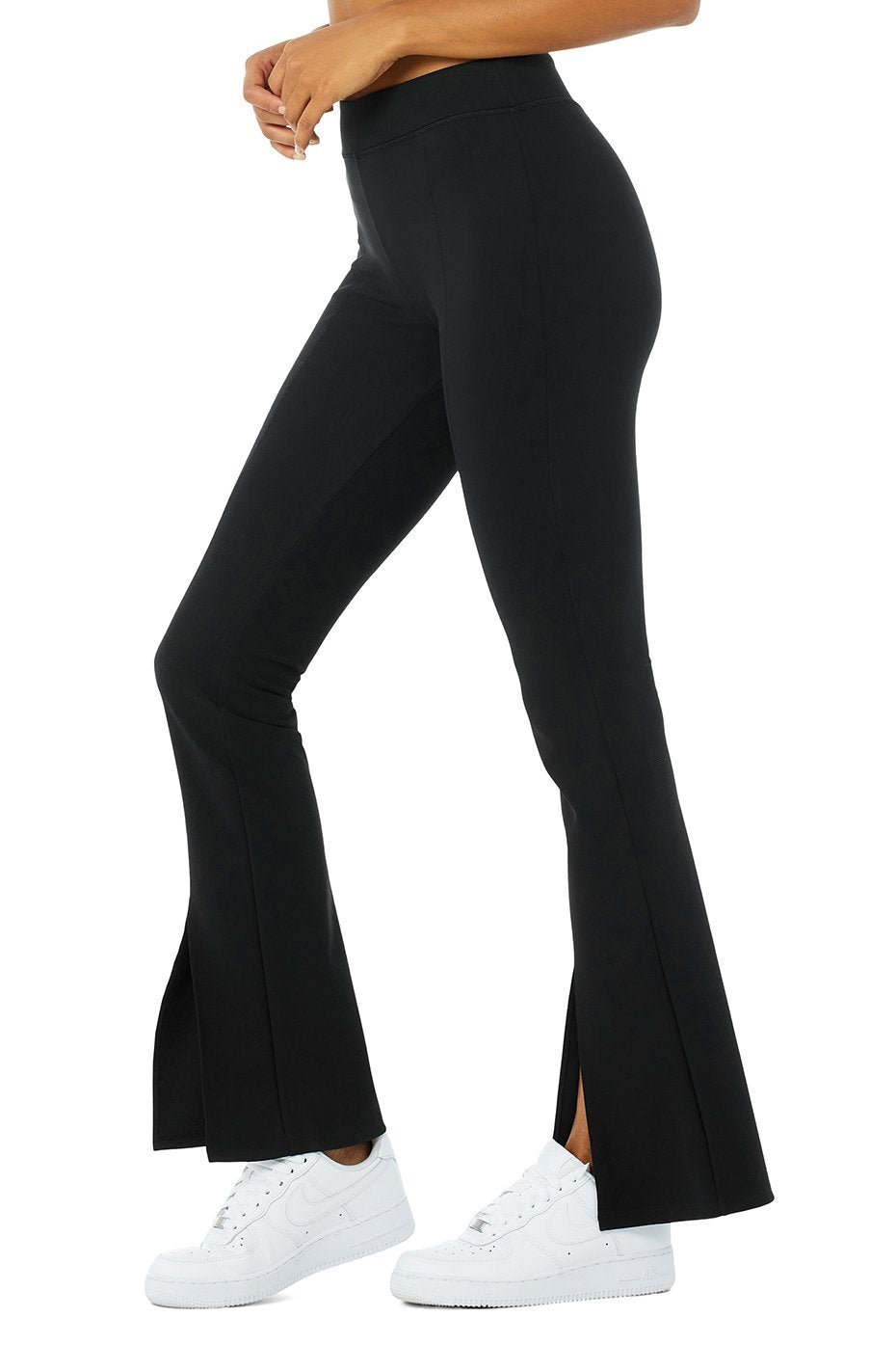 Image of TNG Leggings - Split Black Flare