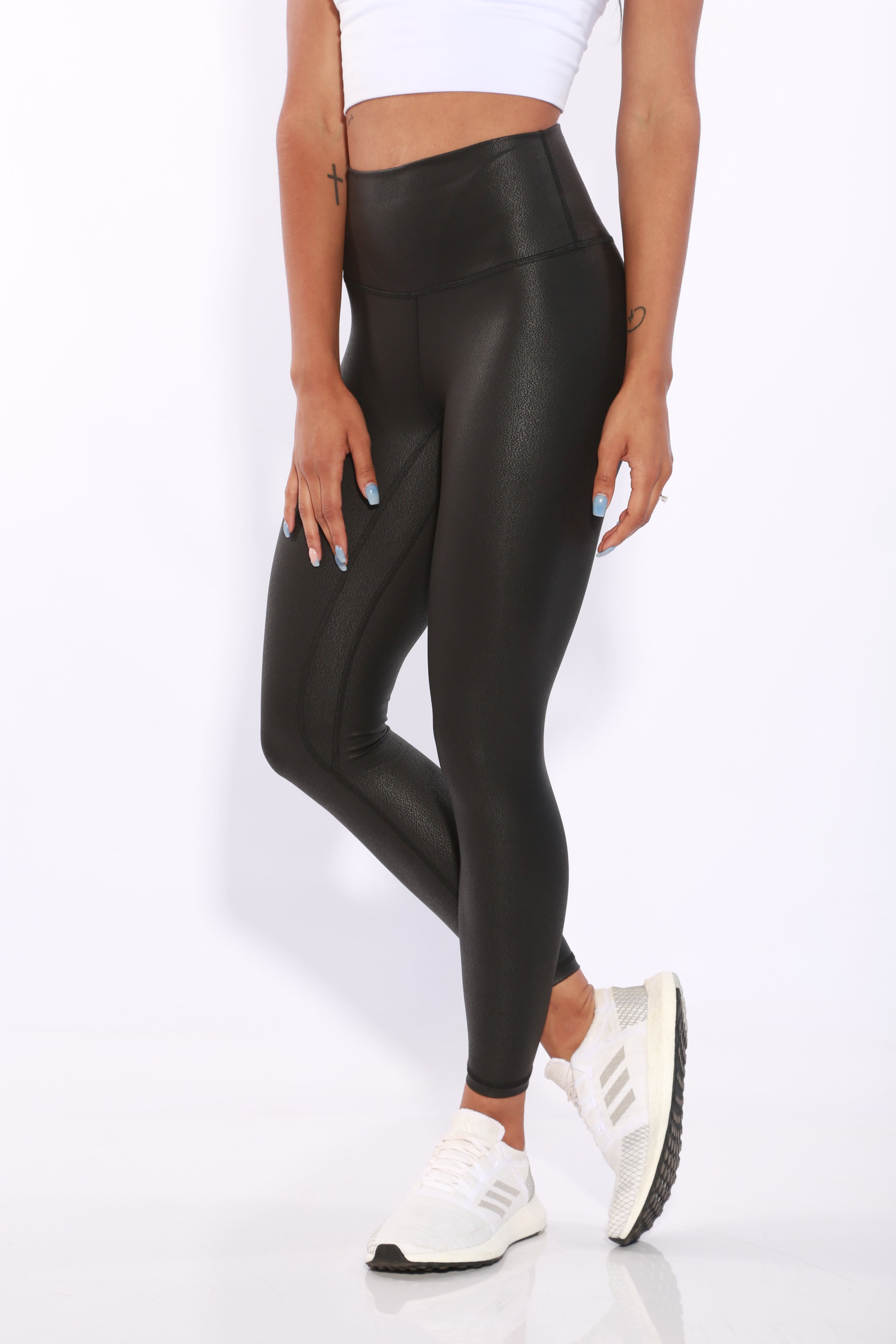 Gymbunny Summer Faux-mo leggings- black
