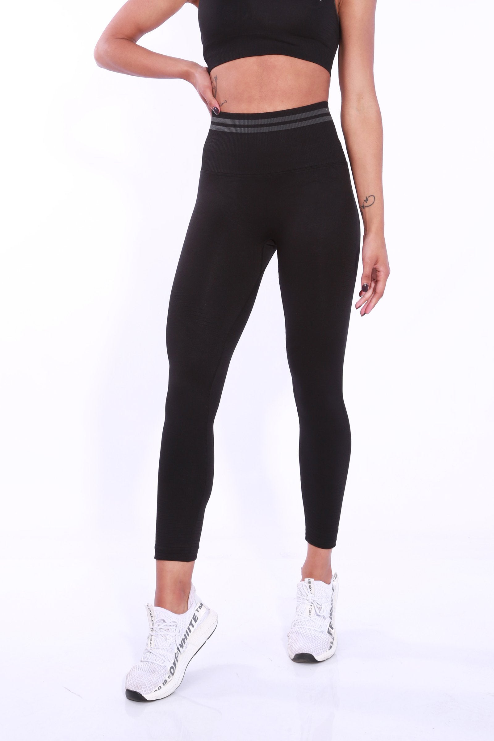 Wonderfit Seamless Scrunch leggings -Black