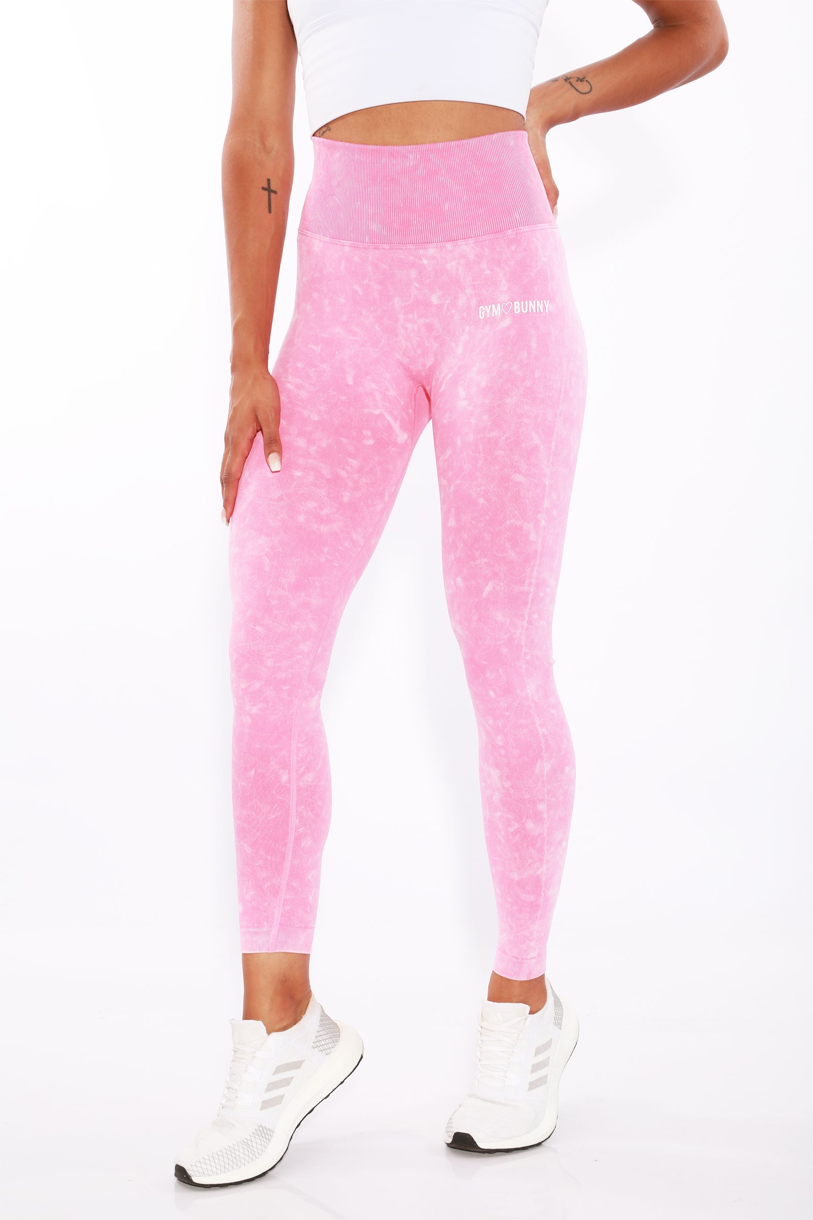 Gym Bunny Summer Scrunch leggings -Pink wash