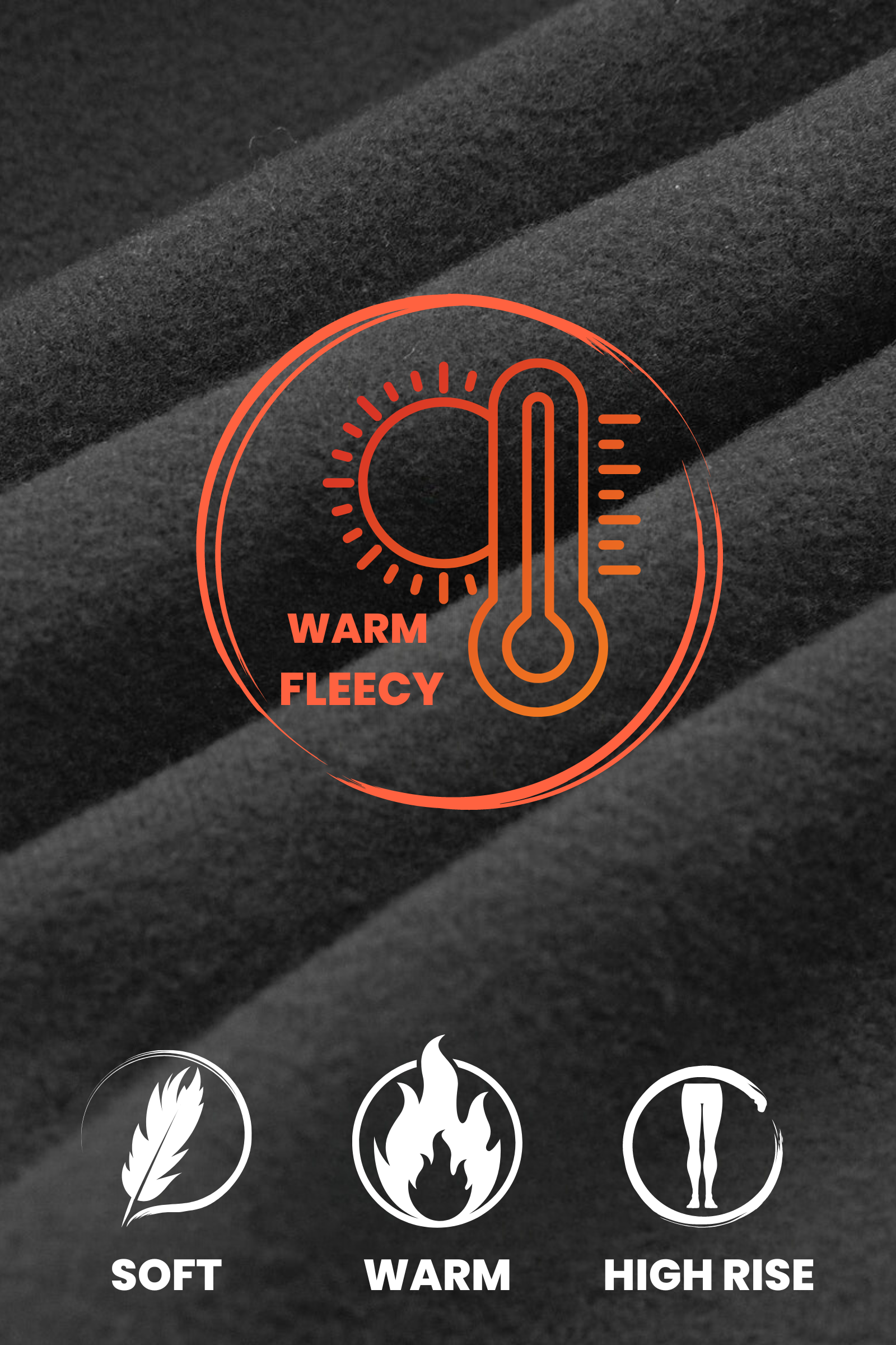 TNG Fleecy Cargo Leggings - Black