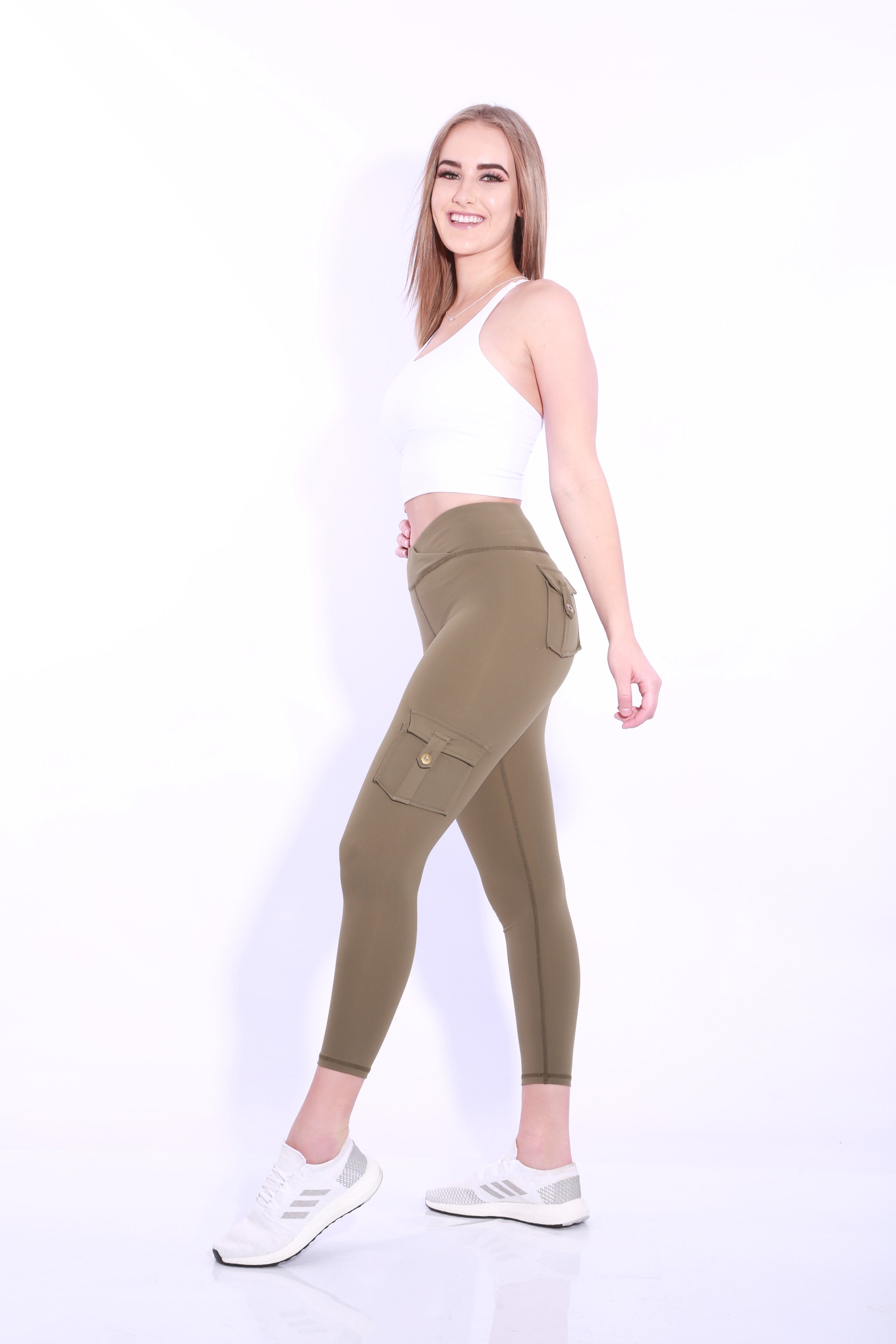 Image of GNT Cargo Leggings - Olive