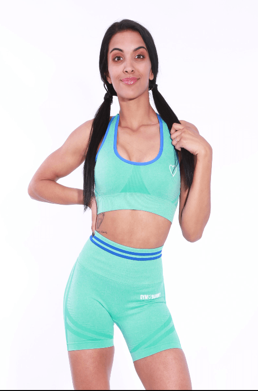 Image of Wonderfit Seamless padded bra top - Aqua