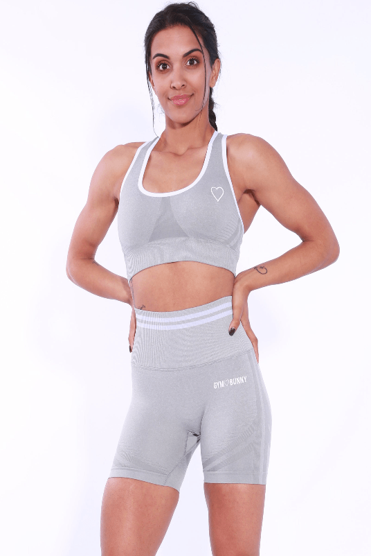 Wonderfit Seamless padded bra top - Grey