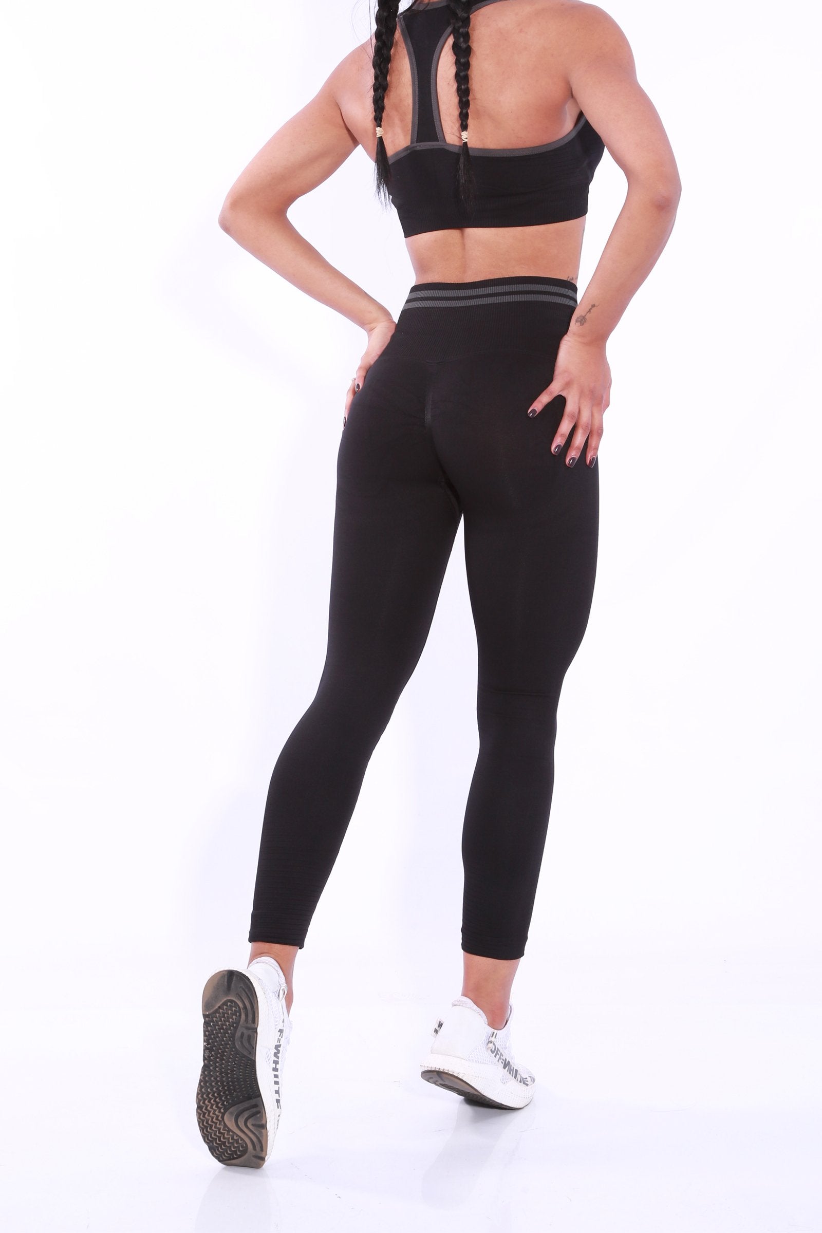 Wonderfit Seamless Scrunch leggings -Black
