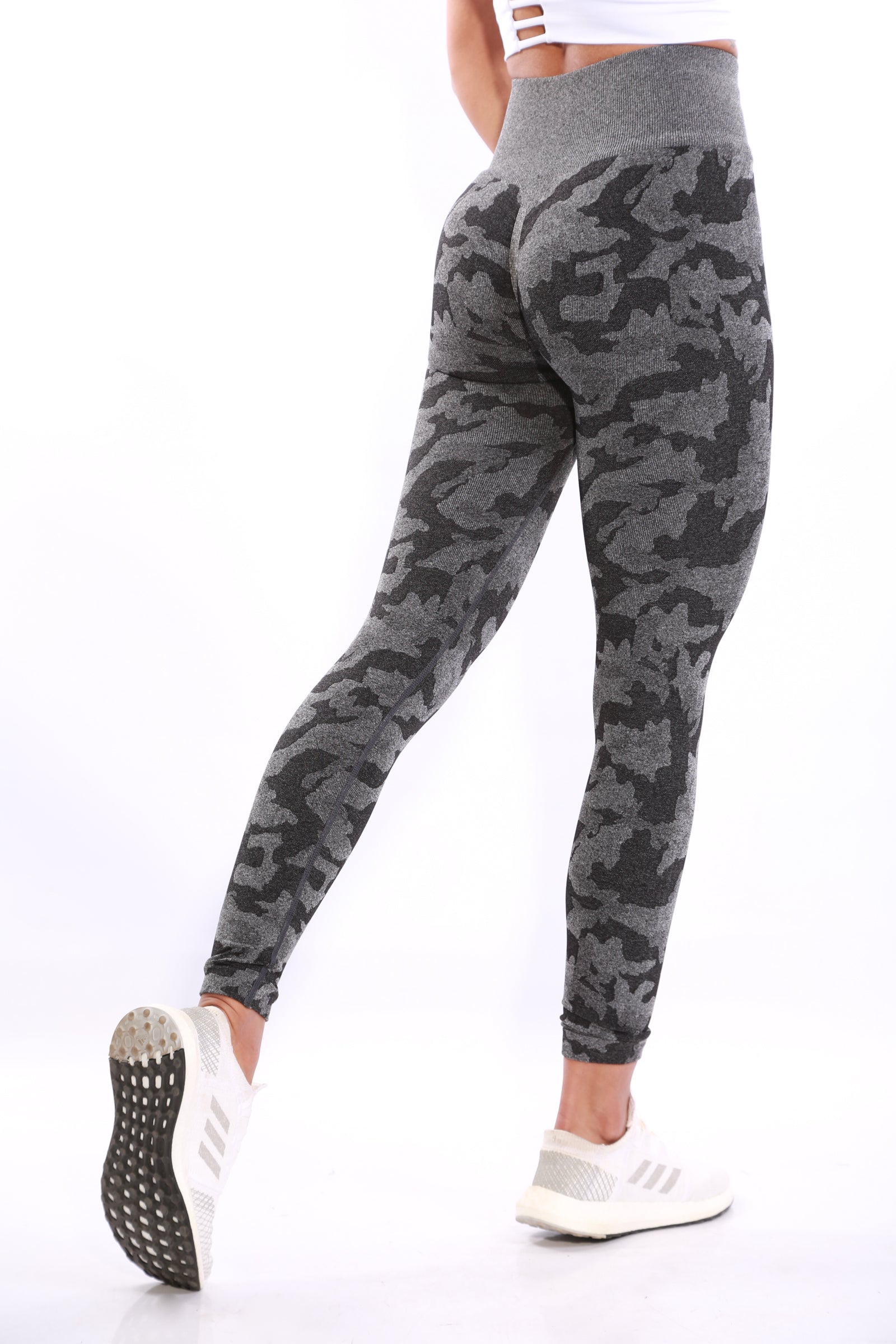 TNG Camo scrunch - Seamless Leggings - black
