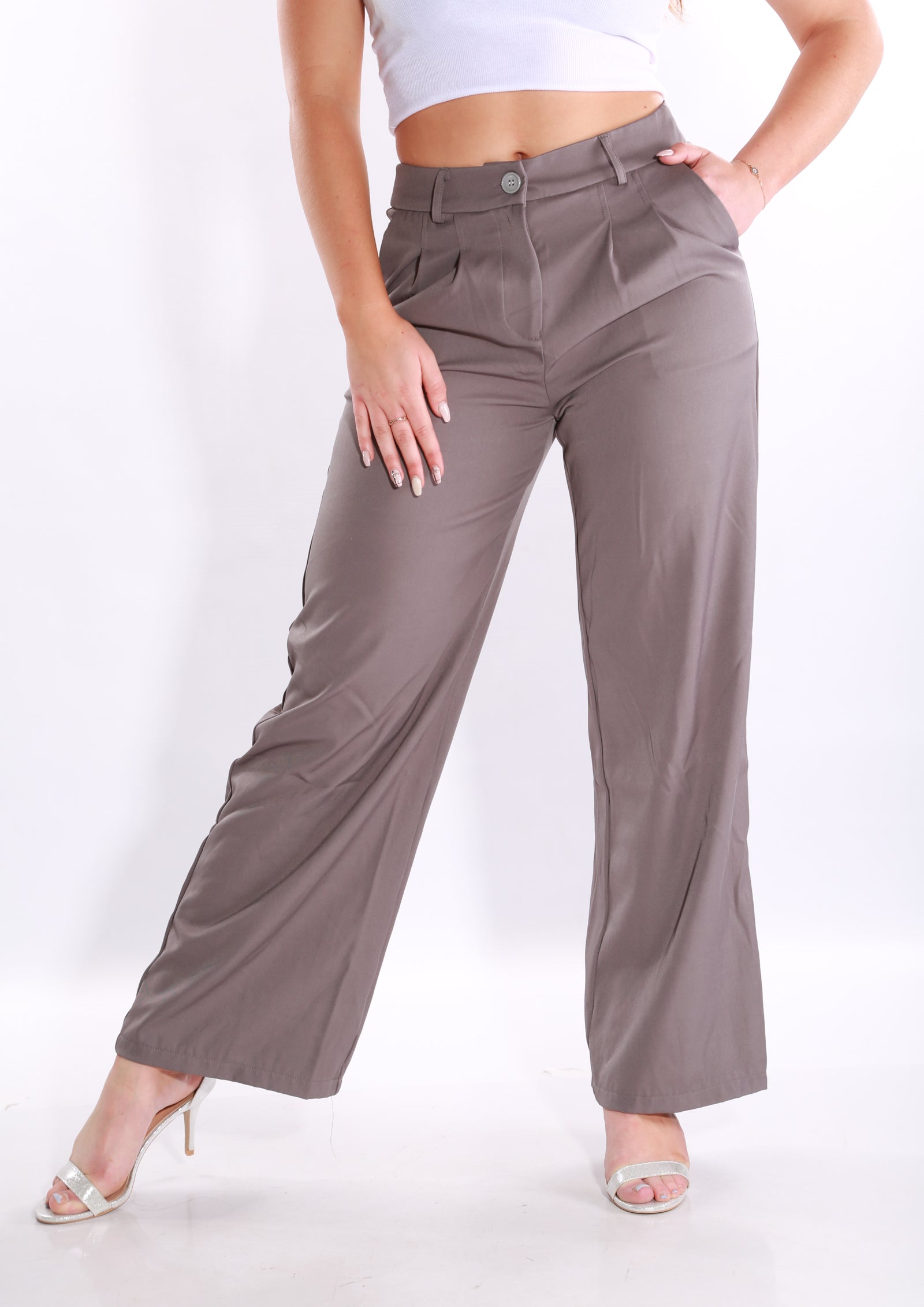 Image of GNT Wide leg pants - grey