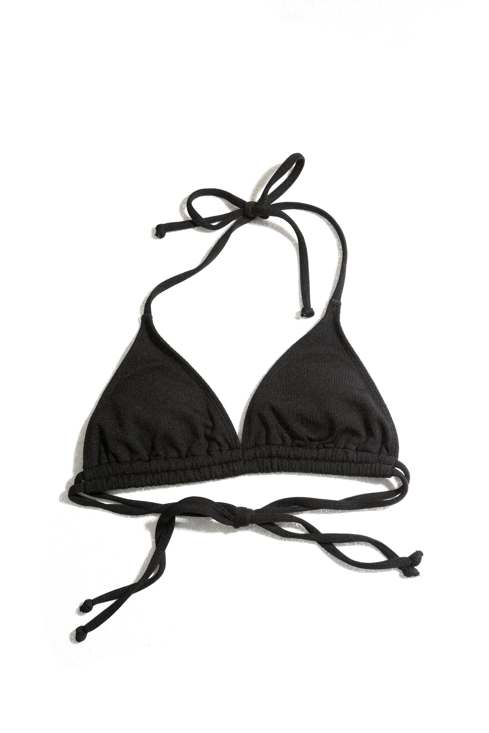 Image of Beach Bunny Ibiza Bikini Top -Ribbed Black