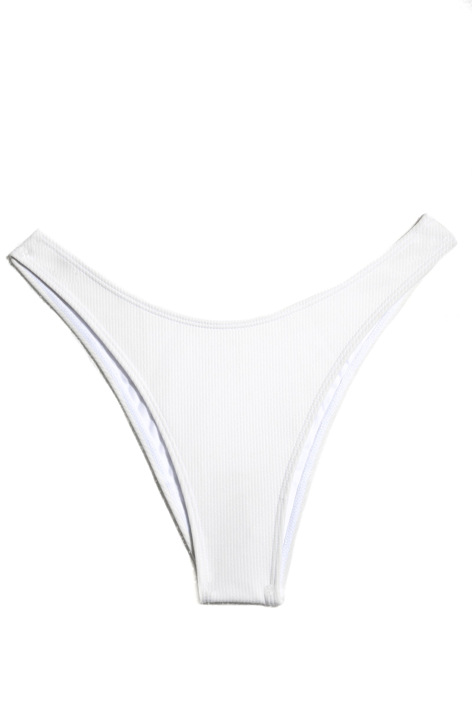 Image of Beach Bunny Ibiza Bikini Bottom -Ribbed white