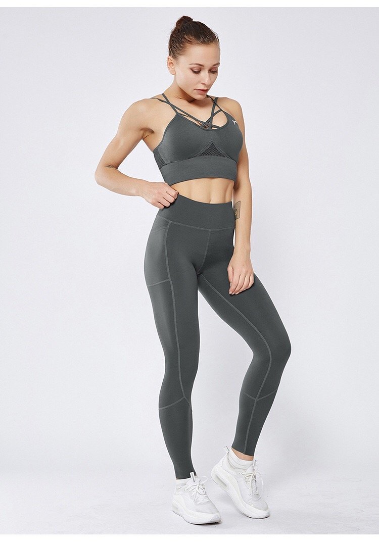 Image of Smoothie Control Leggings with phone pocket - Grey