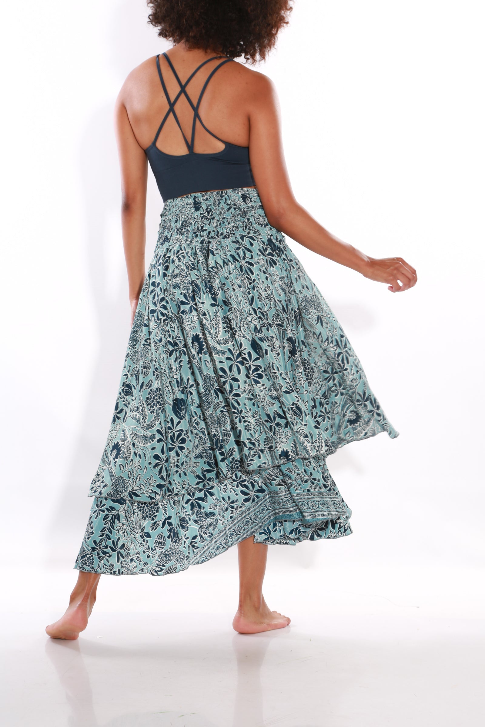 Image of Happy Boho midi skirt - Capri