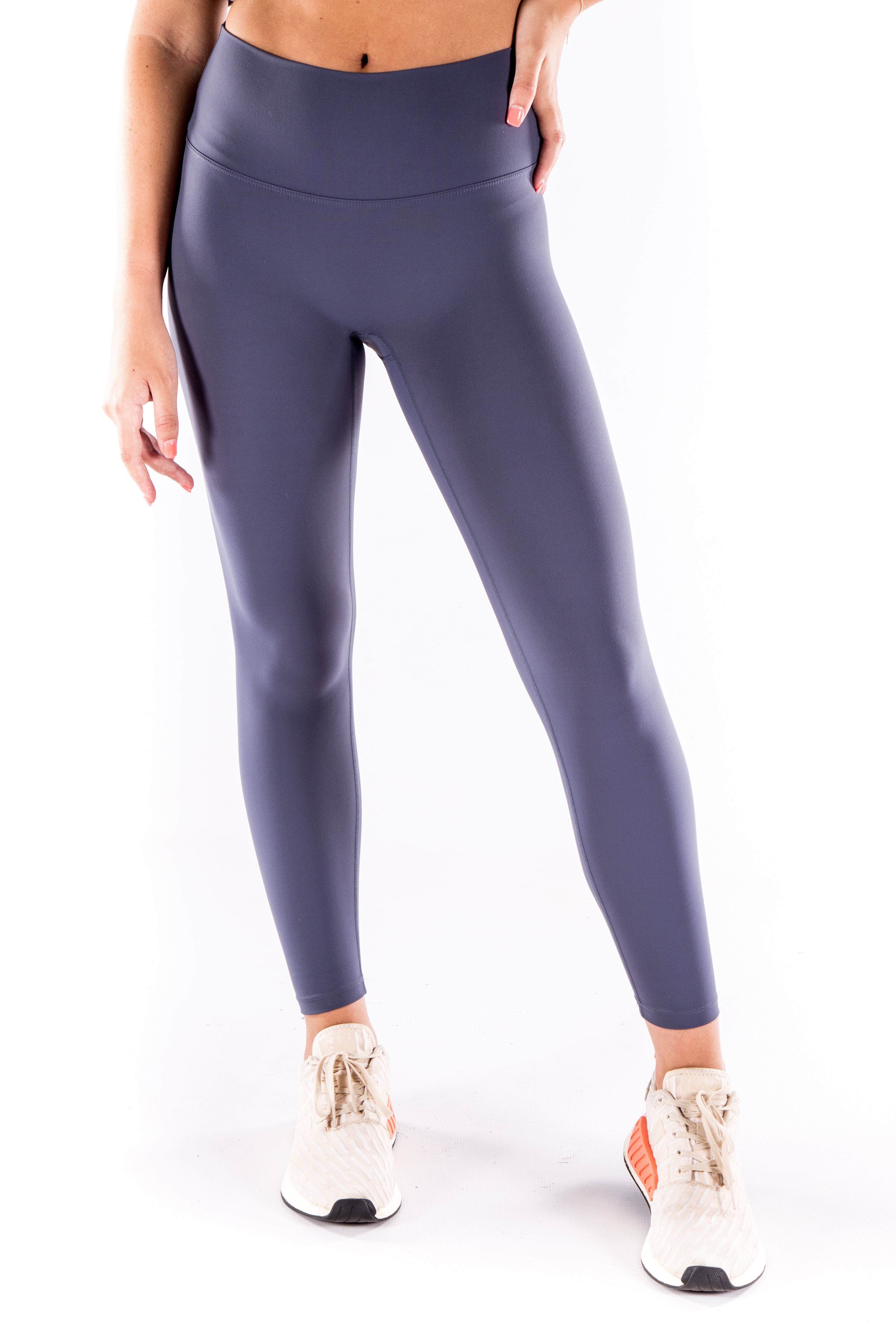 Image of Wonderfit Lulu  - Buttery  soft Yoga Pants- Dove Grey