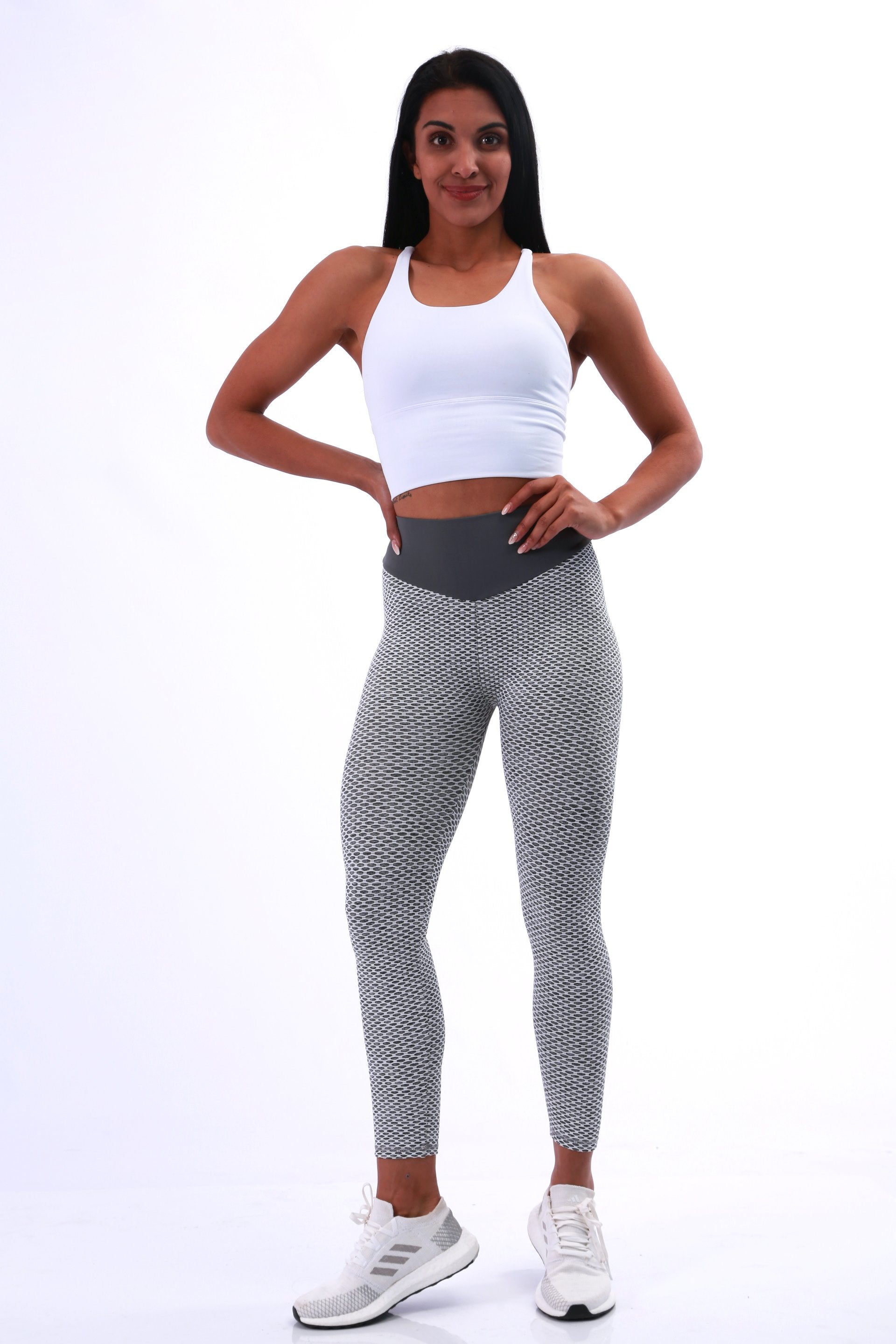Wonderfit Bubble leggings AKA ‘Tik Tok Pants’ - Anti cellulite leggings -  Grey