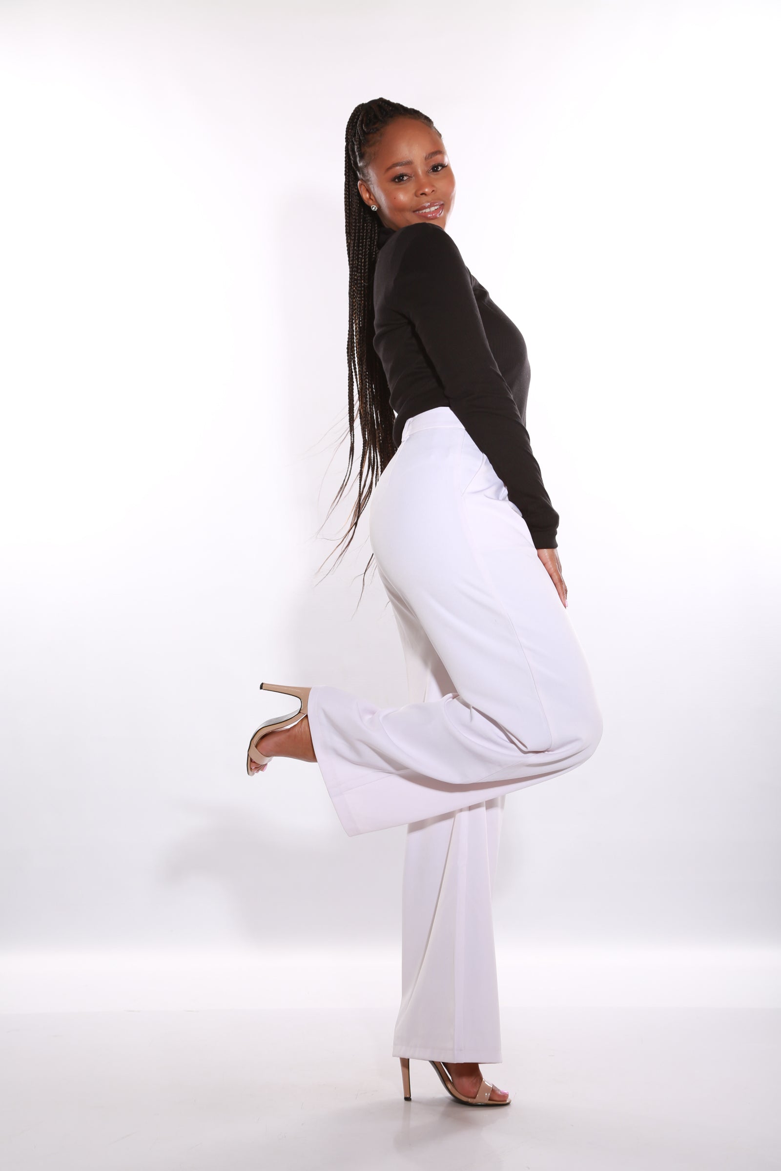 Image of GNT Wide leg pants - white