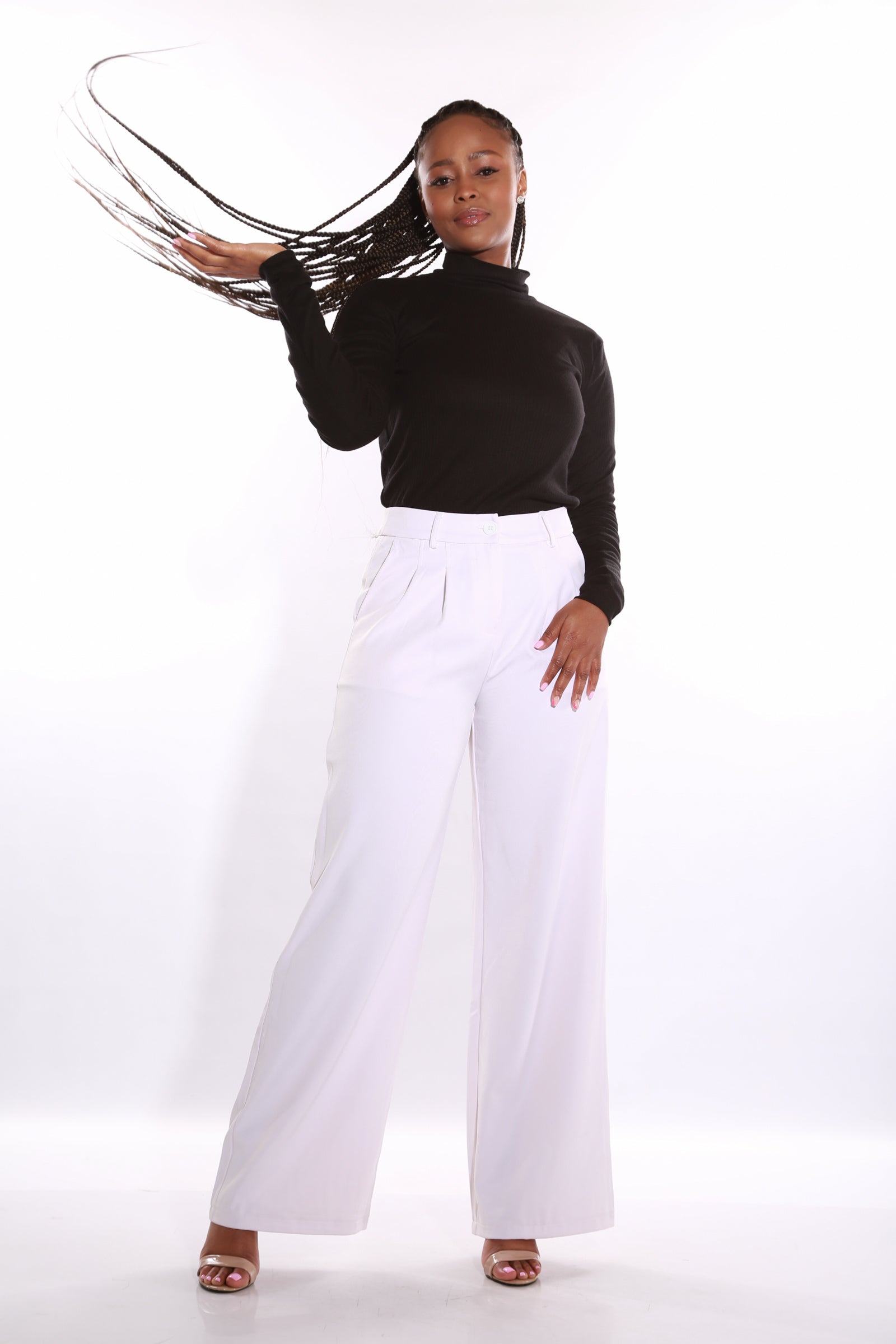 Image of GNT Wide leg pants - white